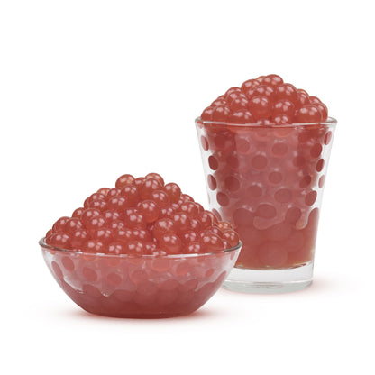 1LB  Raspberry  Popping Boba Fruit Juice Filled Pearls